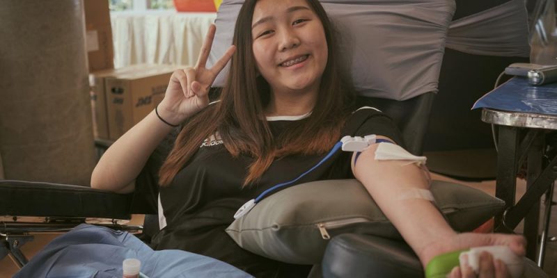 MUIC Community Donates Blood