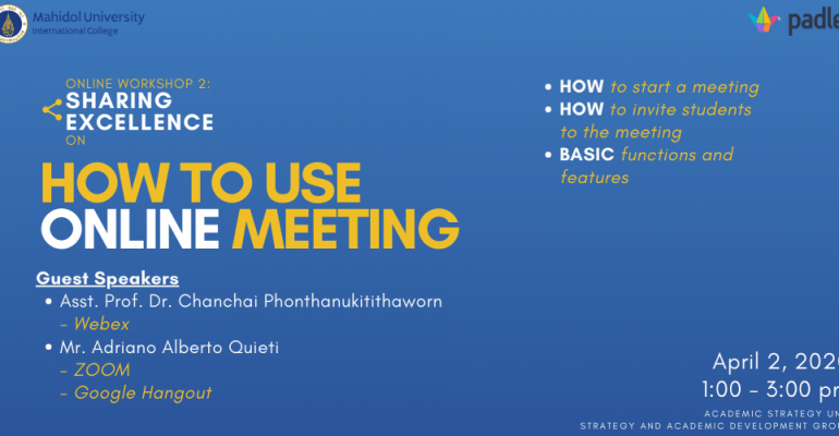 3. How to use online meeting