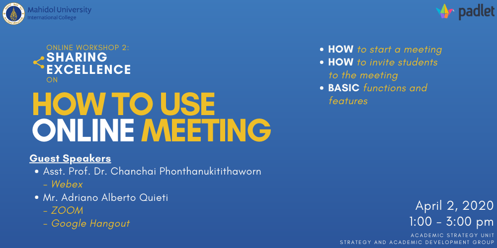 3. How to use online meeting