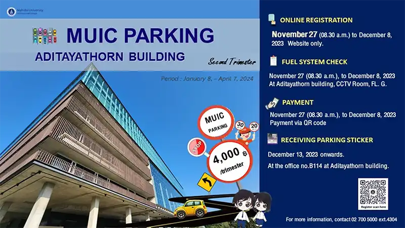 poster-MUIC-parking-NOV-2023