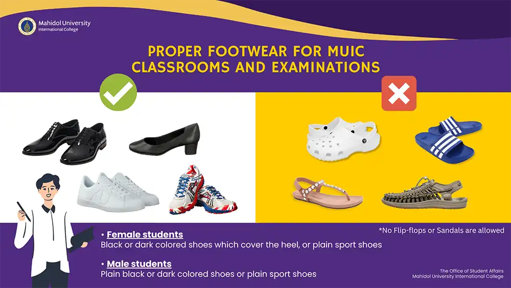 Proper Footwear for MUIC Classrooms and Examinations2 copy