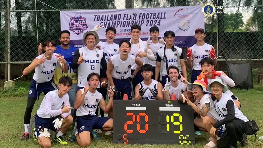 1000-MUIC Team Shines at Thailand Flag Football Championship 2024