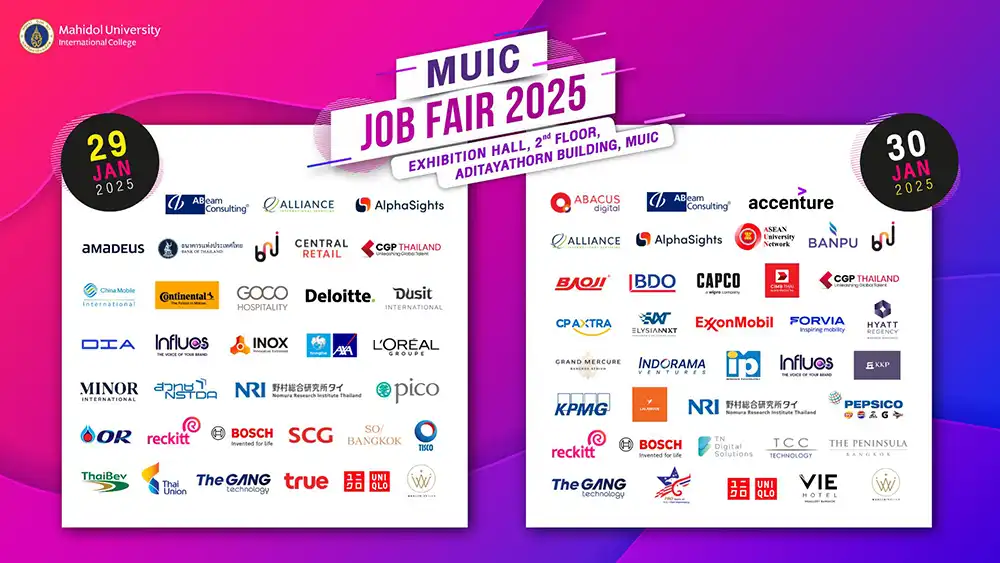 MUIC Job Fair 2025_29-30 Jan